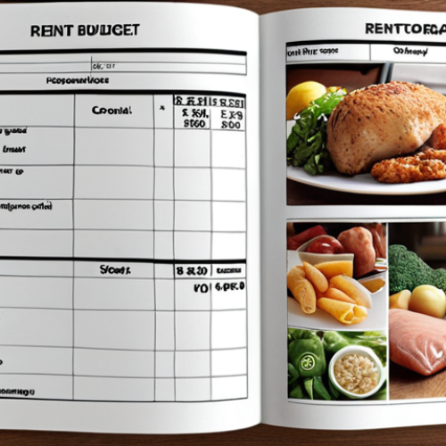 Home 11 ** A well-organized budget sheet with categories like "rent," "bills," "groceries," and "entertainment." Highlight areas showing potential savings, like eating out less or canceling unnecessary subscriptions. The scene should feel practical and financially conscious.
**